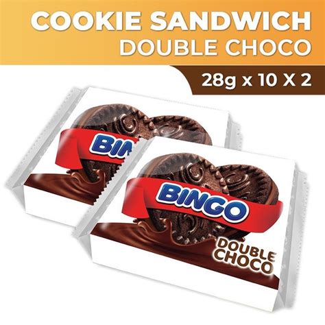 philippine price of bingo doubelchoco|BINGO COOKIE SANDWICH DOUBLE CHOCO 28GX10S.